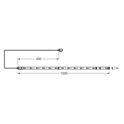 Osram - LED RGB+TW hämardatav riba SMART+ FLEX 1m LED/3,4W/230V 2700-6500K Wi-Fi
