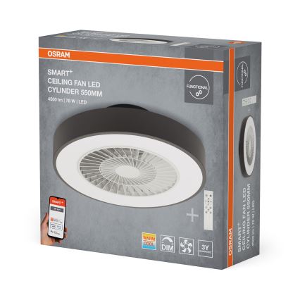 Osram - SMART+ LED-hämardatav laelamp ventilaatoriga LED/78W/230V 3000-6500K Wi-Fi + kaugjuhtimispult