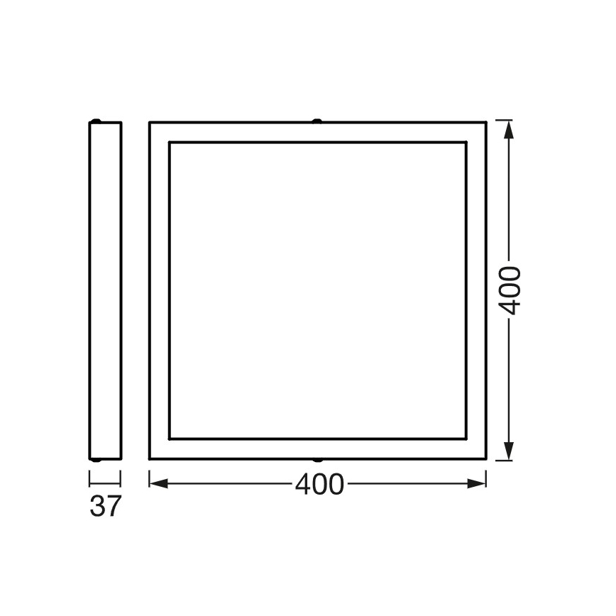Osram - SMART+ hämardatav LED laevalgusti DOWNLIGHT LED/22W/230V 40x40 cm 3000-6500K Wi-Fi