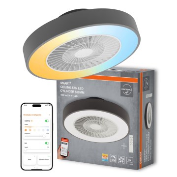 Osram - SMART+ LED-hämardatav laelamp ventilaatoriga LED/78W/230V 3000-6500K Wi-Fi + kaugjuhtimispult