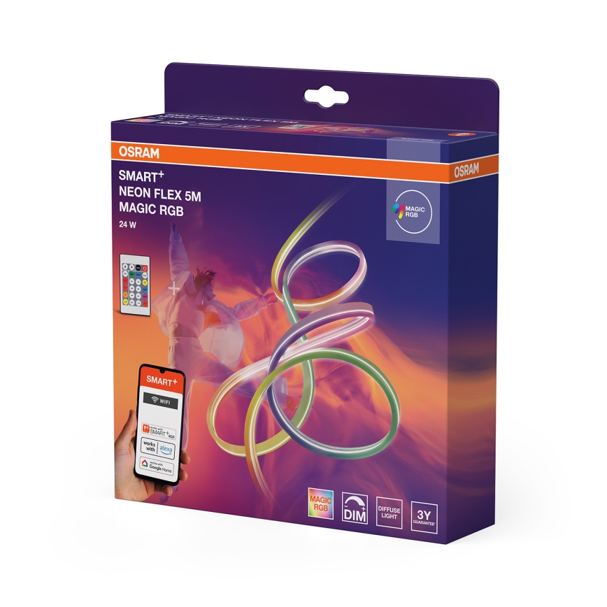 Osram - LED RGB hämardatav välis-LED-riba SMART+ MAGIC 5m LED/24W/230V IP44 Wi-Fi+ kaugjuhtimispult