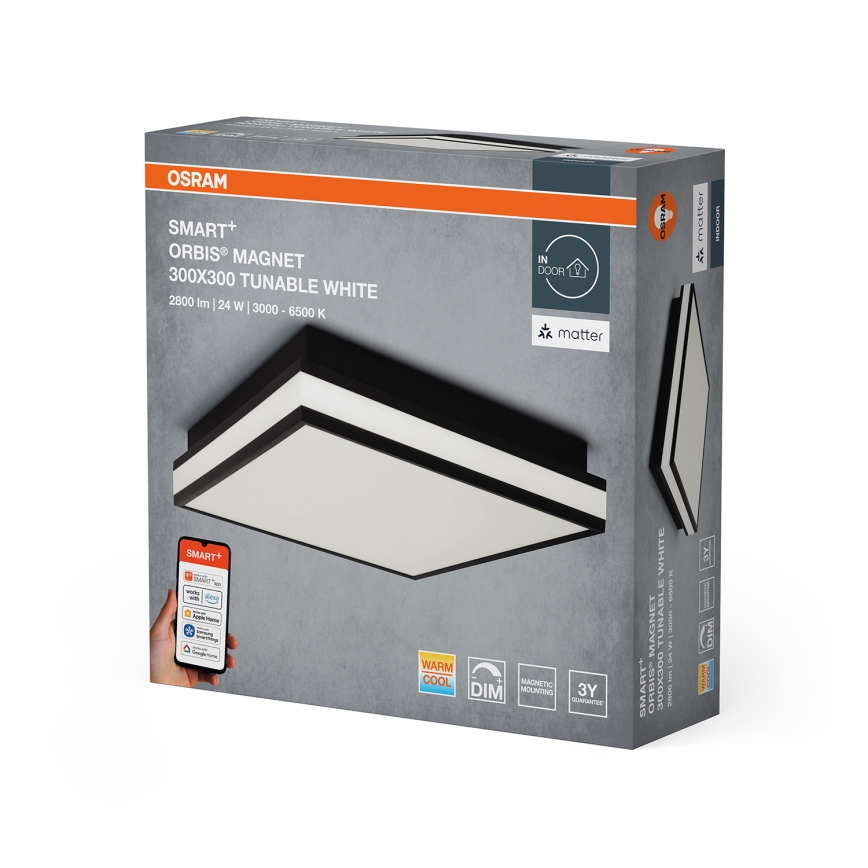 Osram - LED hämardatav laevalgusti SMART+ MAGNET LED/24W/230V 30x30 cm 3000-6500K Wi-Fi