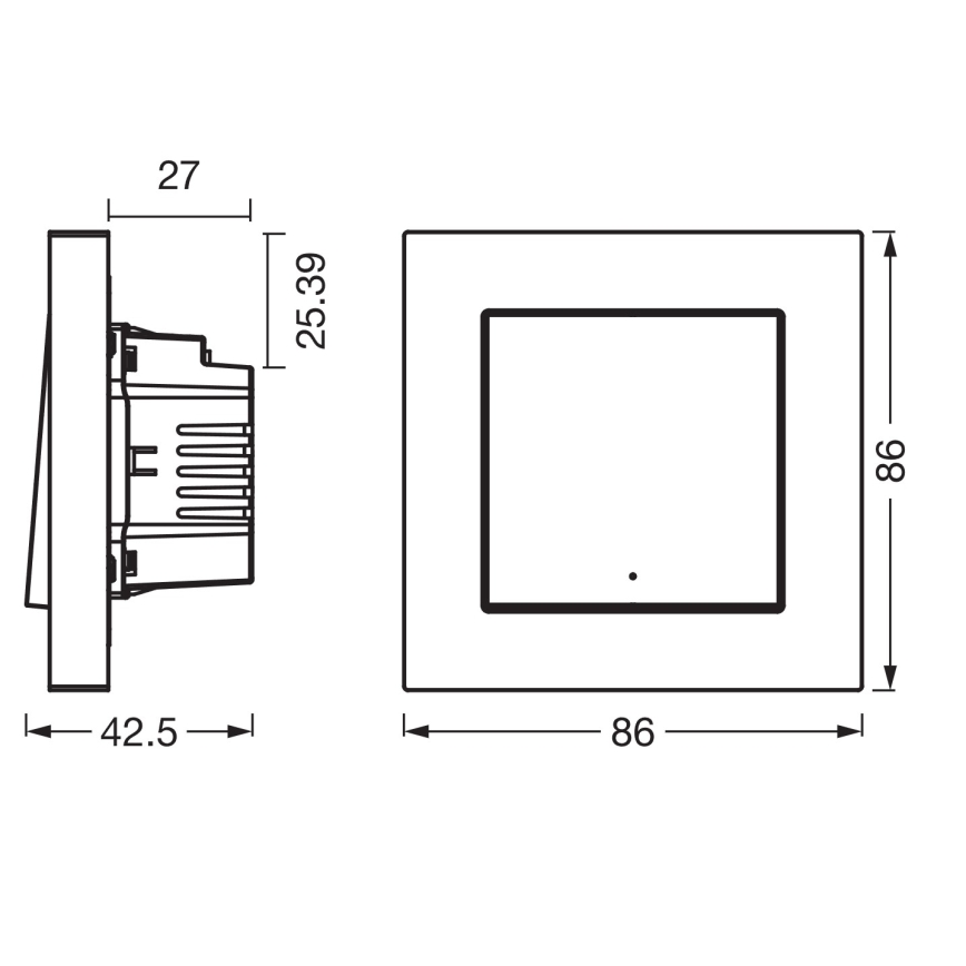 Osram - SMART+ MATTER 1-nupuline lüliti 230V Wi-Fi