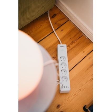 Osram - SMART+ pikendusjuhe 4Z, F-tüüp + 2xUSB-A + 2xUSB-C Wi‑Fi