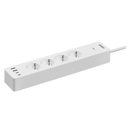 Osram - SMART+ pikendusjuhe 4Z, F-tüüp + 2xUSB-A + 2xUSB-C Wi‑Fi