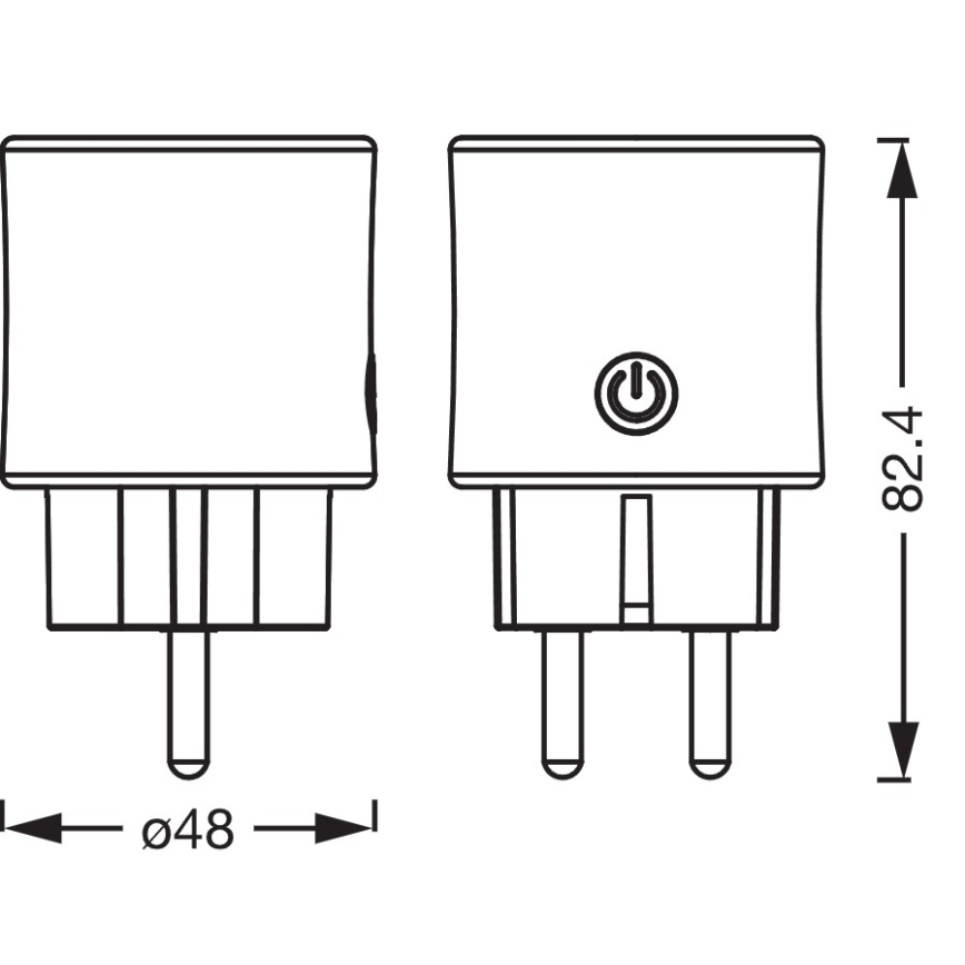 Osram - SMART+ SCHUKO nutipistik 2300W/230V/10A valge