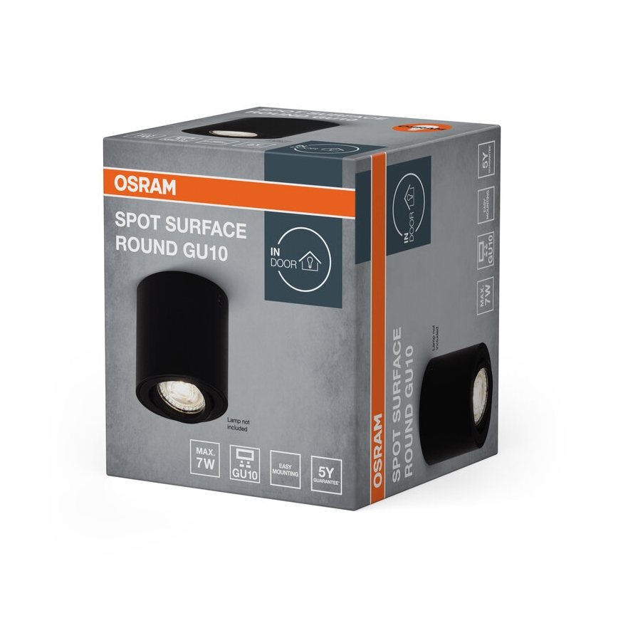 Osram - SPOT suunavalgusti 1xGU10/7W/230V must
