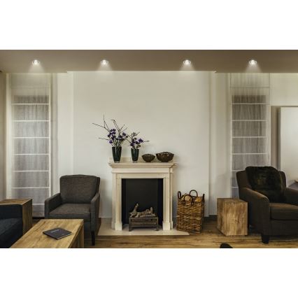 Osram - SPOT TWIST LED sisseehitatav laevalgusti, 5 W/230 V, 3000 K, Ø 7 cm, valge/must