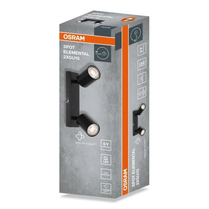 Osram - Spottvalgusti ELEMENTAL 2xGU10/6W/230V