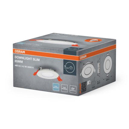 Osram - Süvistatav LED-valgusti SLIM LED/4,5W/230V 6500K