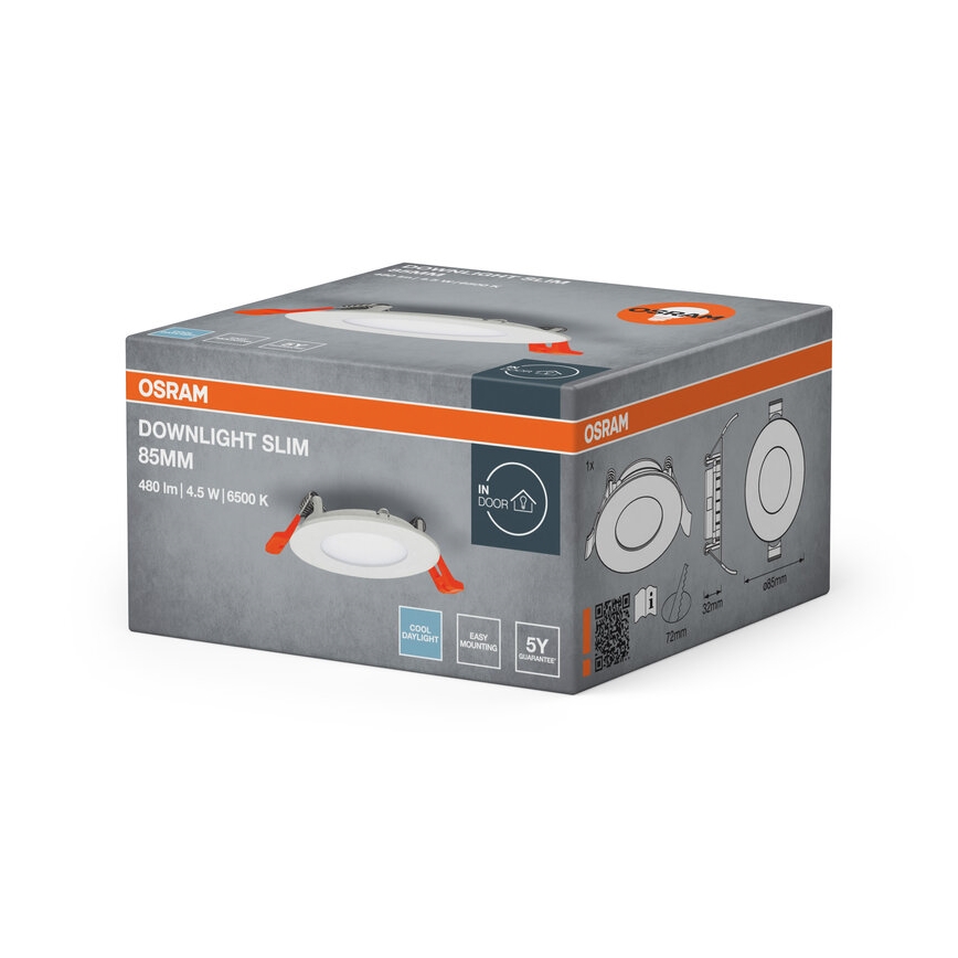 Osram - Süvistatav LED-valgusti SLIM LED/4,5W/230V 6500K