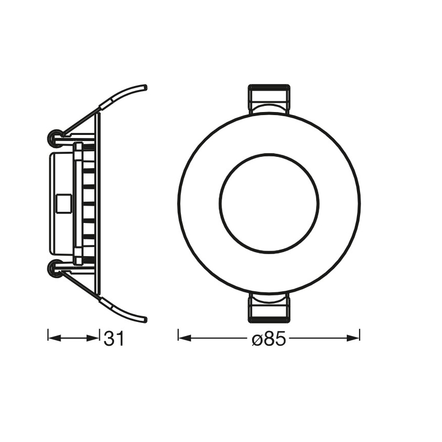 Osram - Süvistatav LED-valgusti SLIM LED/4,5W/230V 6500K