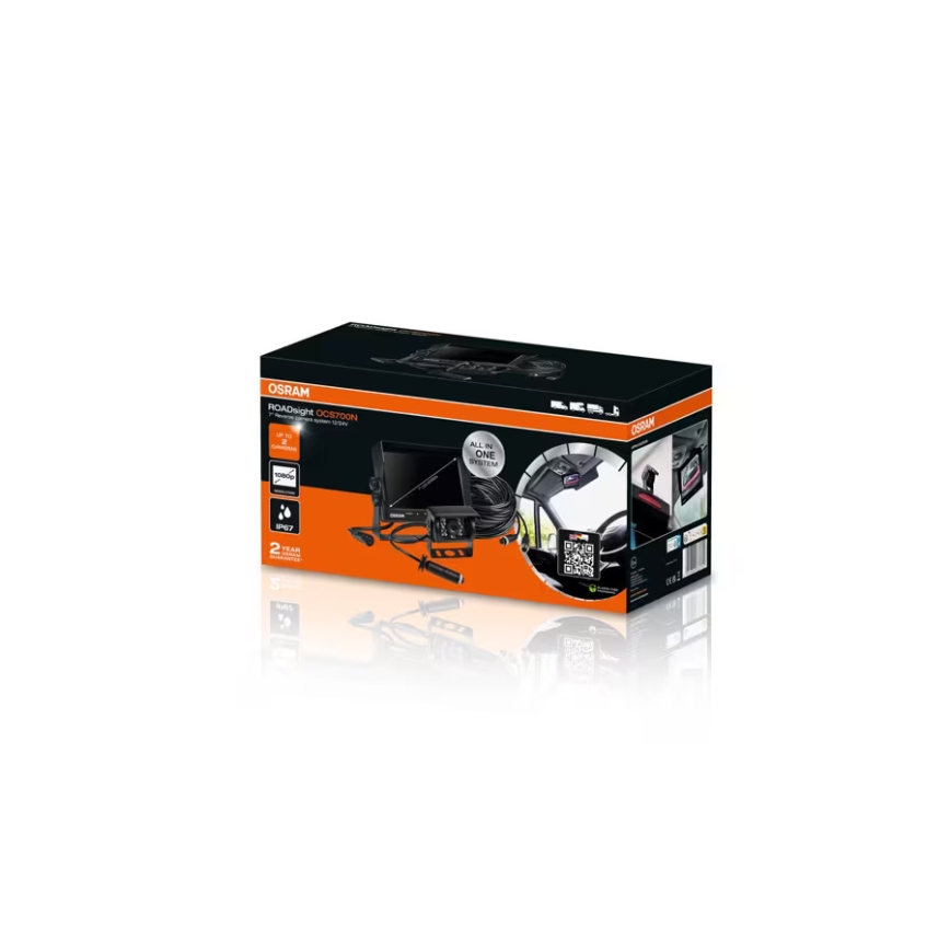 Osram - Tagurduskaamera ROADSIGHT OCS700N Full HD 1080p 12/24V IP67 + kaugjuhtimispult