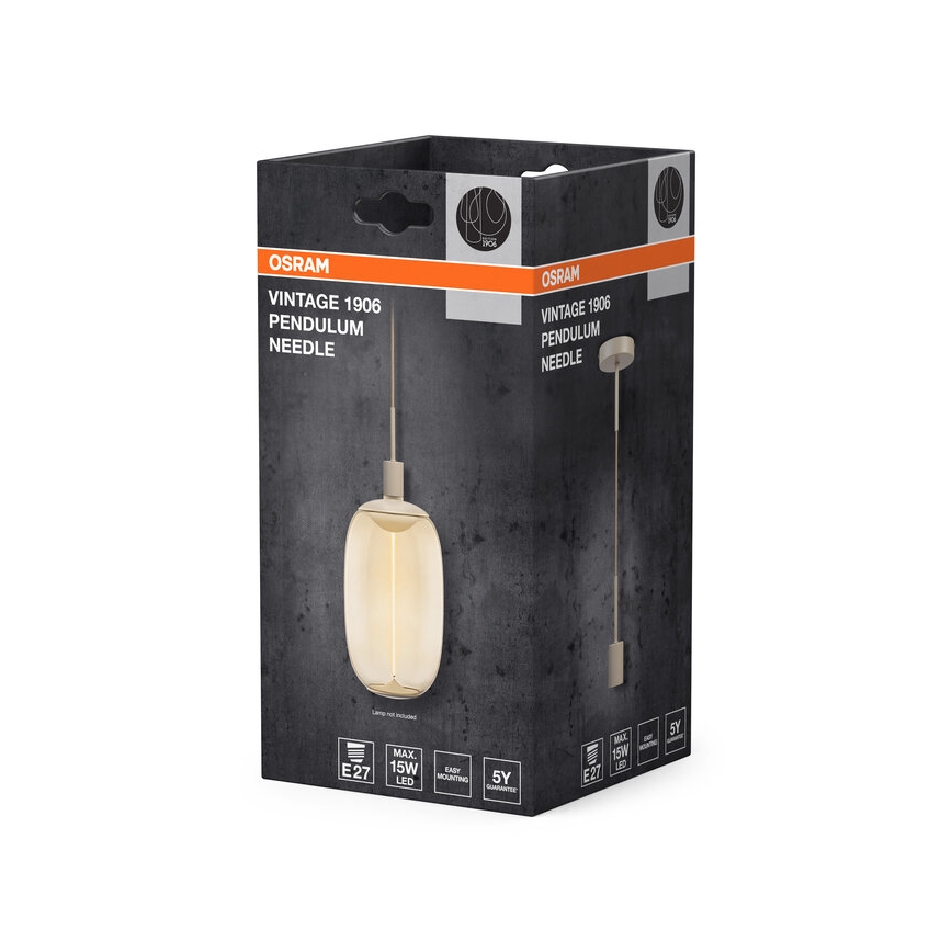 Osram - toitekaabel PENDULUM NEEDLE 1xE27/15W/230V beež