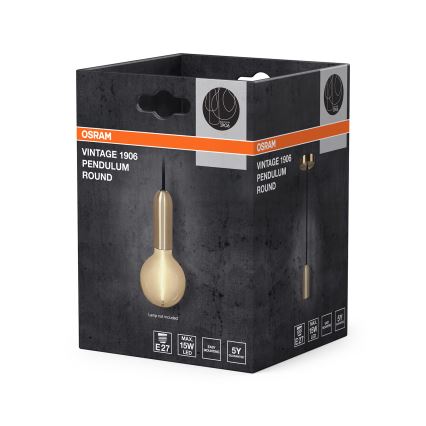 Osram - Toitekaabel PENDULUM ROUND 1xE27/15W/230V kuldne