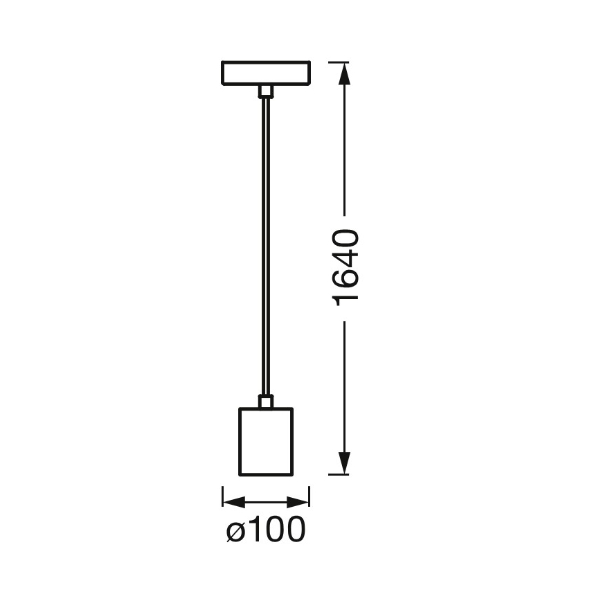 Osram - Toitekaabel PENDULUM ROUND 1xE27/15W/230V kuldne