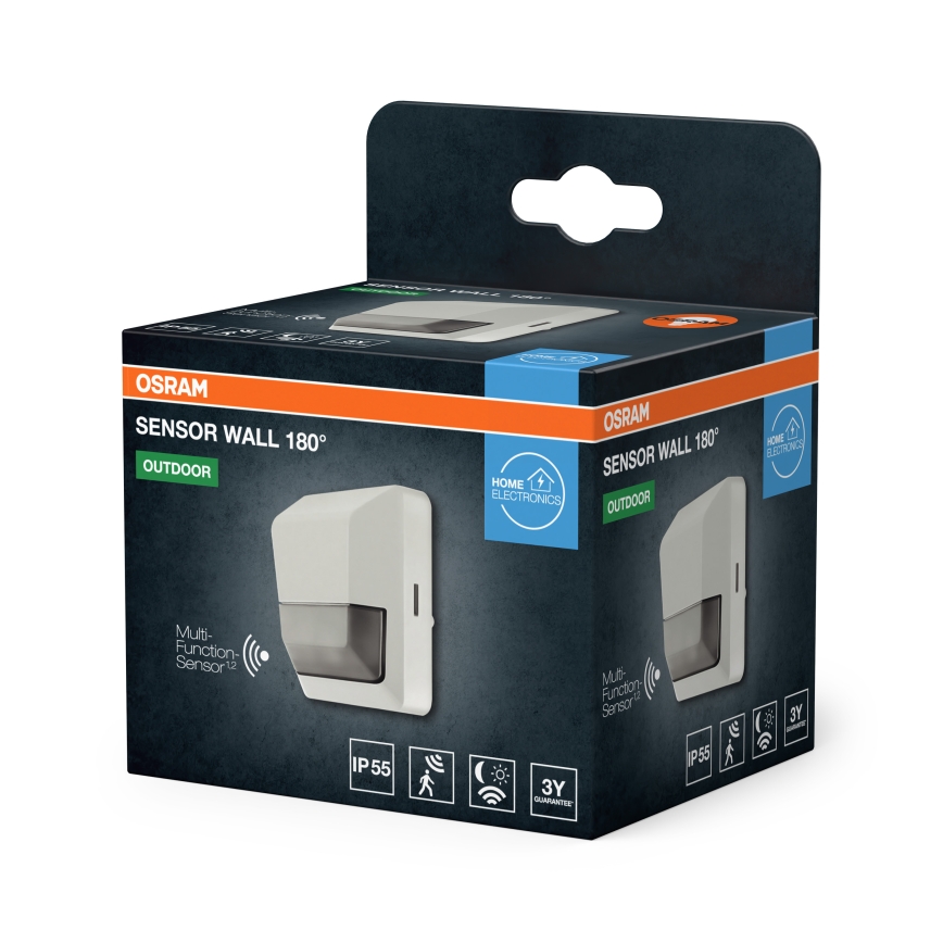 Osram - väliseks kasutamiseks mõeldud infrapuna liikumisandur 230 V, IP55, valge