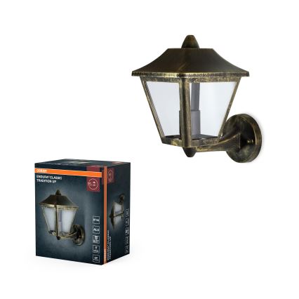 Osram - Välisseinavalgusti TRADITION UP 1xE27/60W/230V IP44 patineeritud/kuldne
