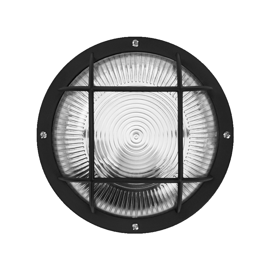 Osram - Välisseinale mõeldud seinavalgusti BULKHEAD 1xE27/10W/230V, läbimõõt 19 cm, IP54, must