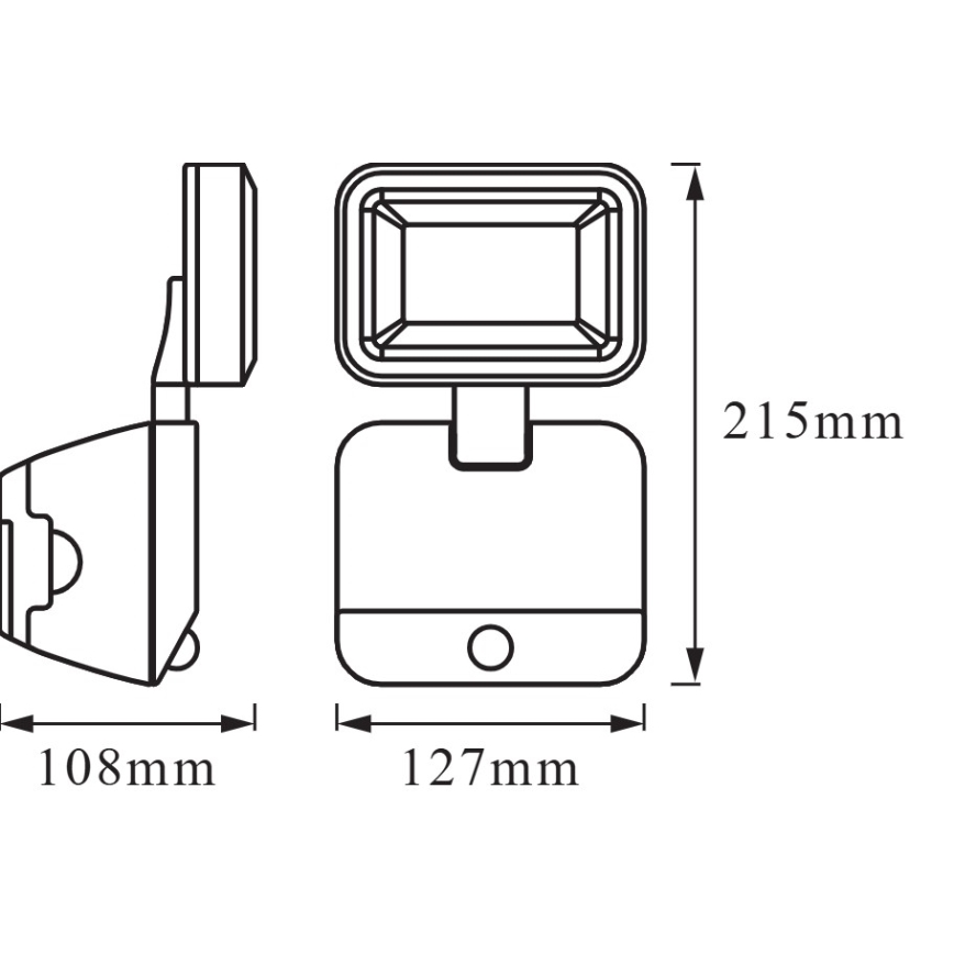 Osram - välisseinale paigaldatav LED-prožektor liikumisanduriga BATTERY LED/4W/4xD IP54