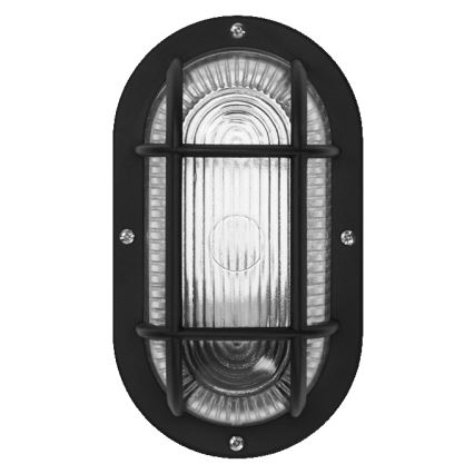 Osram - välisseinale paigaldatav seinavalgusti BULKHEAD 1xE27/10W/230V IP54 must