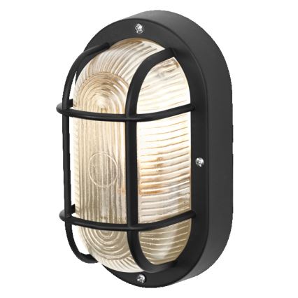 Osram - välisseinale paigaldatav seinavalgusti BULKHEAD 1xE27/10W/230V IP54 must