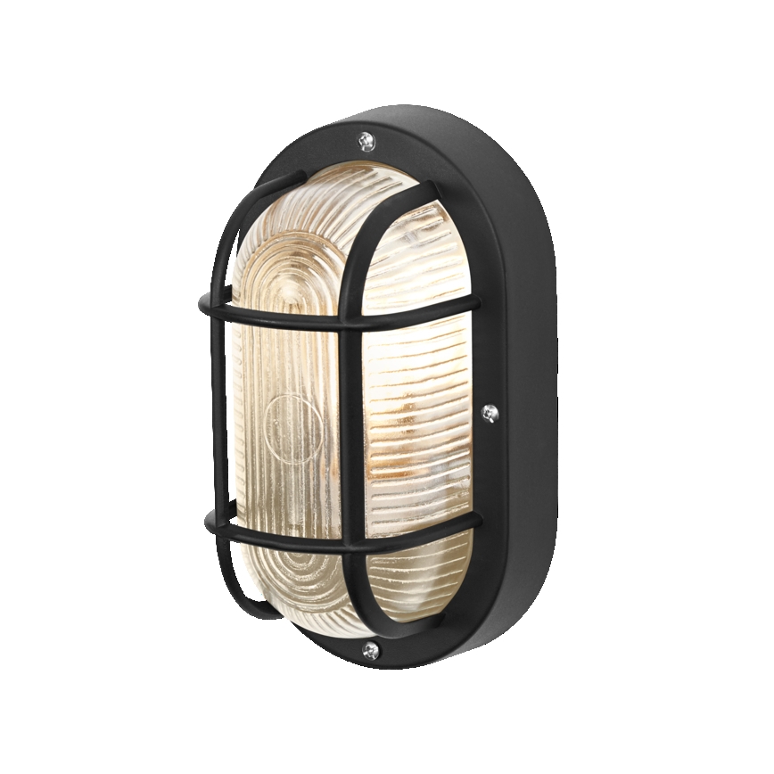 Osram - välisseinale paigaldatav seinavalgusti BULKHEAD 1xE27/10W/230V IP54 must