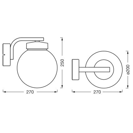 Osram - Välisseinavalgusti ENDURA CLASSIC 1xE27/40W/230V IP54 antratsiit