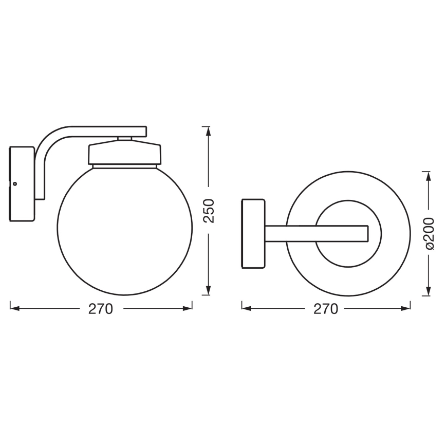 Osram - Välisseinavalgusti ENDURA CLASSIC 1xE27/40W/230V IP54 antratsiit