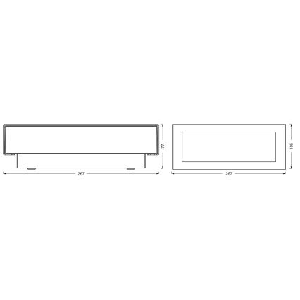 Osram - Välisseinavalgusti ENDURA STYLE LED/10W/230V IP54 antratsiit