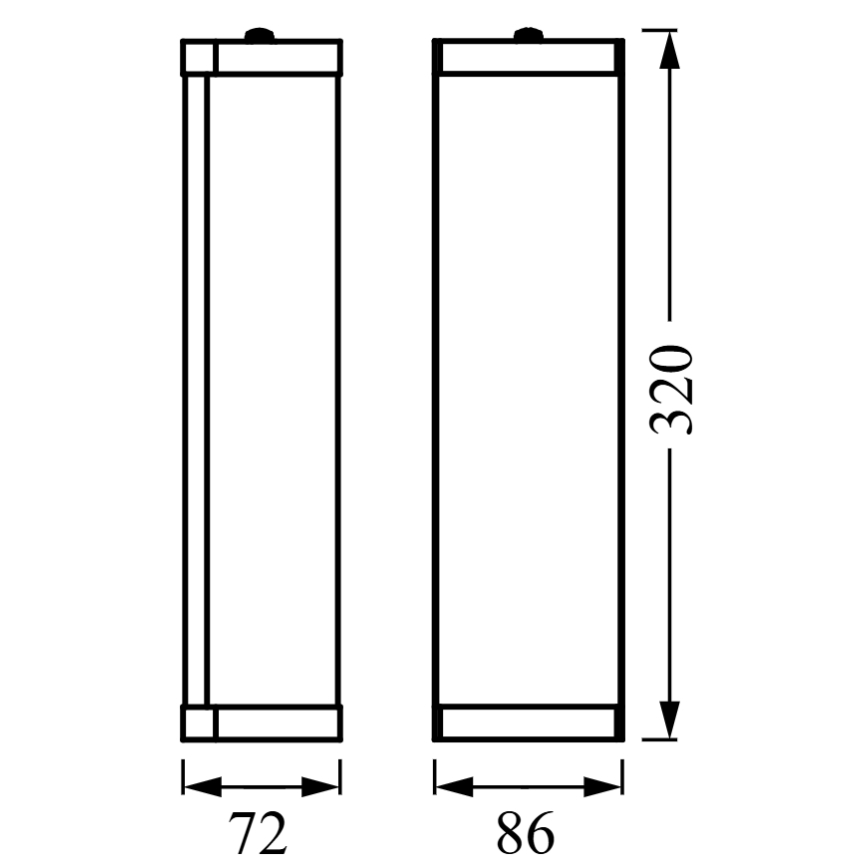 Osram - Vannitoa seinavalgusti BATHROOM CLASSIC 2xE14/12W/230V IP44 läikiv kroom