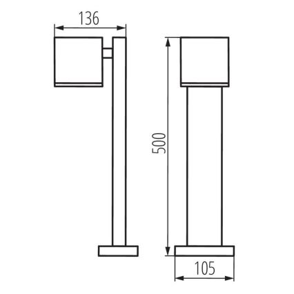 Õuelamp GORI 1xGU10/35W/230V IP44