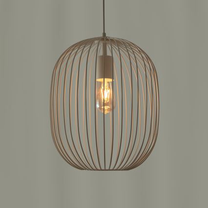 OVELLA kaabliga ripatslühter 1xE27/15W/230V, läbimõõt 34 cm, kreemjas