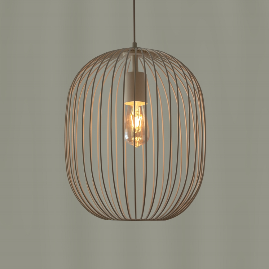 OVELLA kaabliga ripatslühter 1xE27/15W/230V, läbimõõt 34 cm, kreemjas