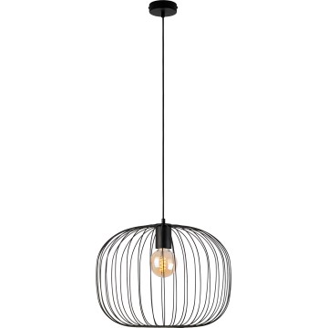 OVELLA ripatslaelamp kaabliga, 1xE27/15W/230V, läbimõõt 46 cm, must