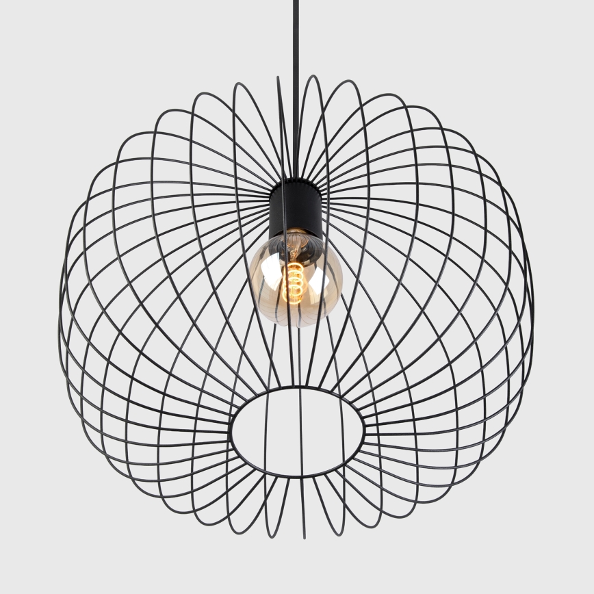 OVELLA ripatslaelamp kaabliga, 1xE27/15W/230V, läbimõõt 46 cm, must