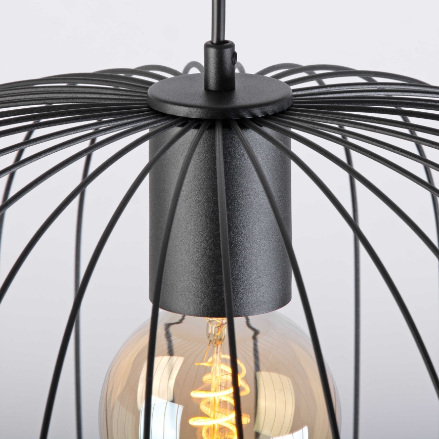 OVELLA ripatslaelamp kaabliga, 1xE27/15W/230V, läbimõõt 46 cm, must