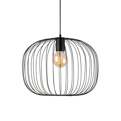 OVELLA ripatslaelamp kaabliga, 1xE27/15W/230V, läbimõõt 46 cm, must