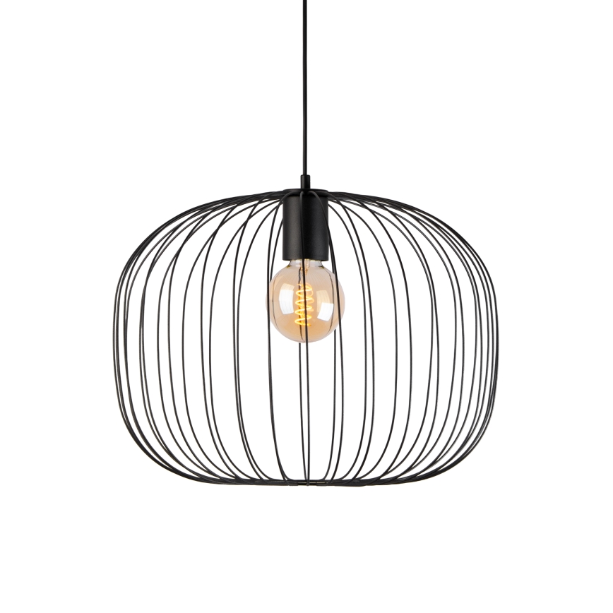 OVELLA ripatslaelamp kaabliga, 1xE27/15W/230V, läbimõõt 46 cm, must