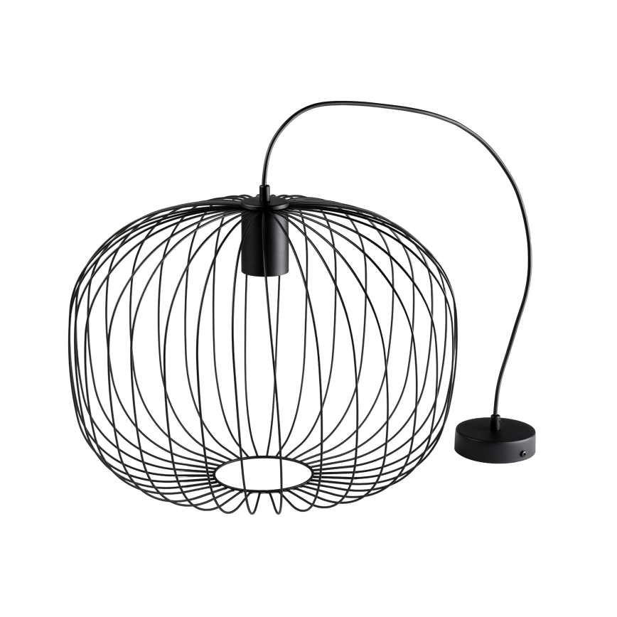OVELLA ripatslaelamp kaabliga, 1xE27/15W/230V, läbimõõt 46 cm, must