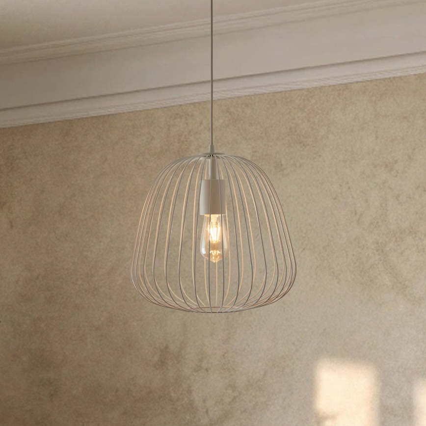 OVELLA rippvalgusti kaabliga 1xE27/15W/230V, läbimõõt 36 cm, kreemjas