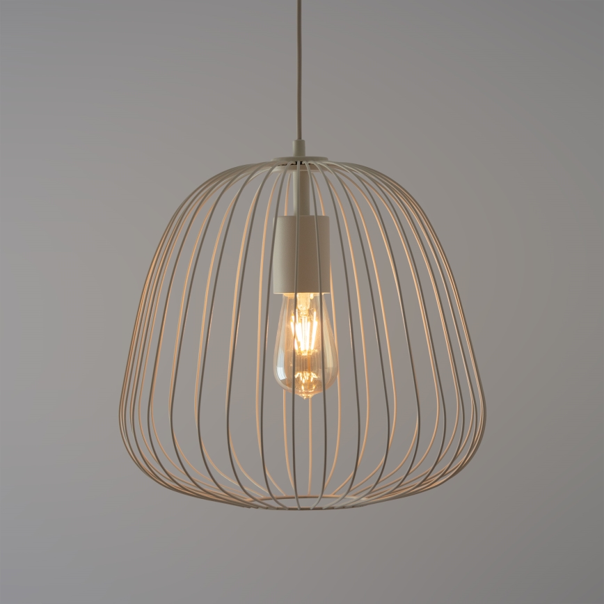 OVELLA rippvalgusti kaabliga 1xE27/15W/230V, läbimõõt 36 cm, kreemjas