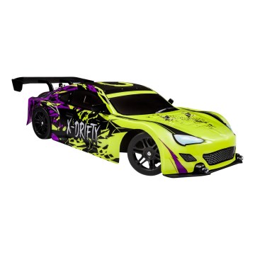 Overmax - kaugjuhitav RC-driftauto X-DRIFT 1000 mAh kollane/lilla