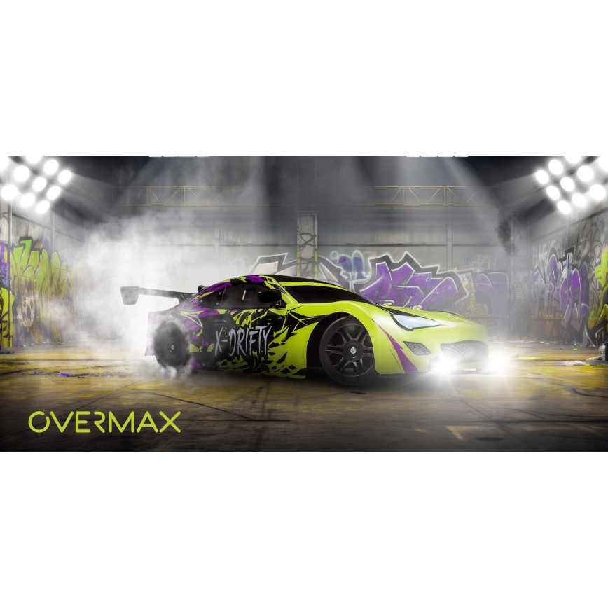Overmax - kaugjuhitav RC-driftauto X-DRIFT 1000 mAh kollane/lilla