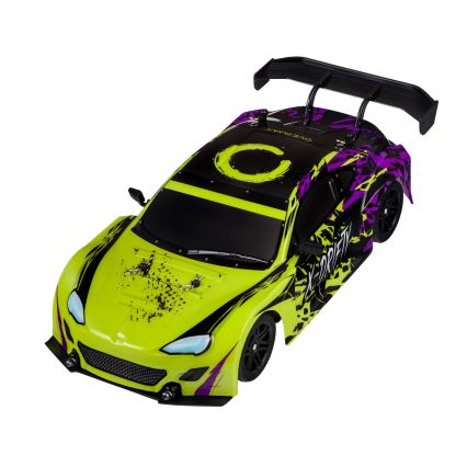 Overmax - kaugjuhitav RC-driftauto X-DRIFT 1000 mAh kollane/lilla