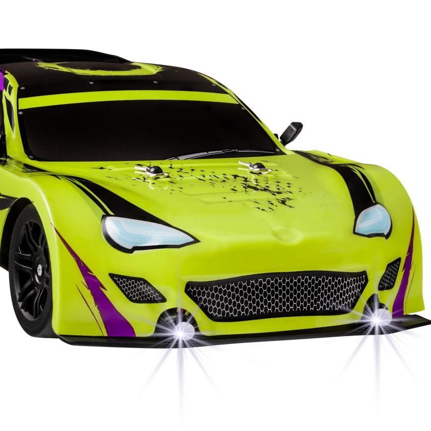 Overmax - kaugjuhitav RC-driftauto X-DRIFT 1000 mAh kollane/lilla