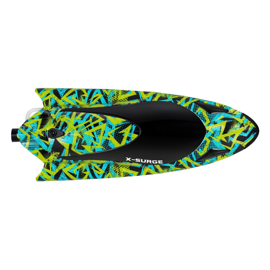 Overmax - kaugjuhitav RC-paat X-SURGE 4000 mAh must/roheline