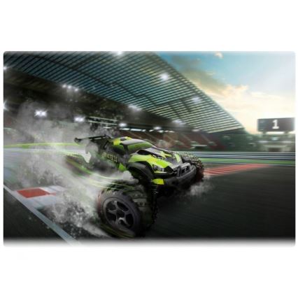 Overmax - kaugjuhtimisega RC-auto X-MONSTER 3.0 1700 mAh must/roheline