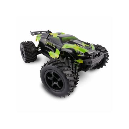 Overmax - kaugjuhtimisega RC-auto X-MONSTER 3.0 1700 mAh must/roheline