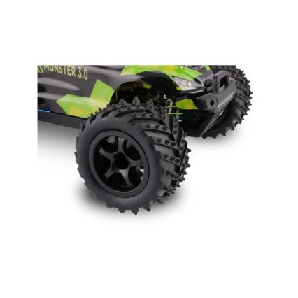 Overmax - kaugjuhtimisega RC-auto X-MONSTER 3.0 1700 mAh must/roheline